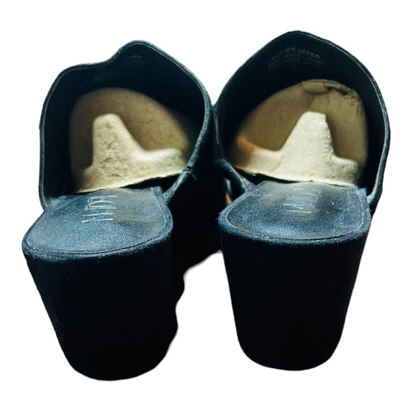 M4de black suede peep toe wedges - Picture 2 of 6